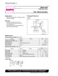 Datasheet SB05-05P manufacturer Sanyo