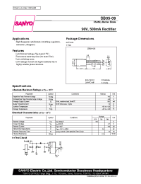 Datasheet SB05-09 manufacturer Sanyo