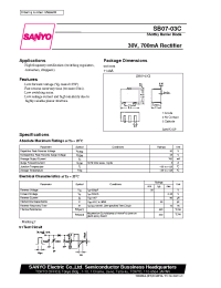 Datasheet SB07-03CP manufacturer Sanyo