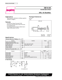 Datasheet SB10-05 manufacturer Sanyo