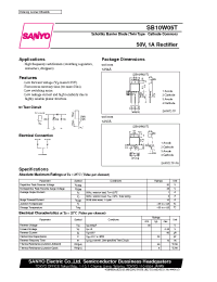 Datasheet SB10W05T manufacturer Sanyo