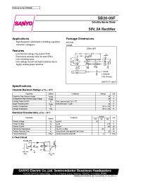 Datasheet SB20-05F manufacturer Sanyo