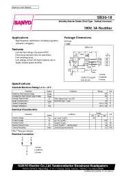 Datasheet SB30-18 manufacturer Sanyo