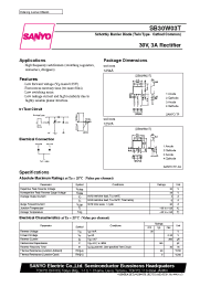 Datasheet SB30W03T manufacturer Sanyo