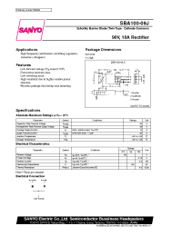 Datasheet SBA100-09J manufacturer Sanyo