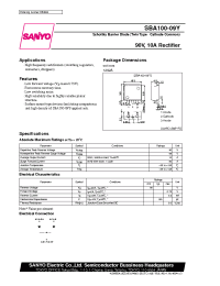 Datasheet SBA160-09R manufacturer Sanyo