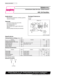 Datasheet SBA50-04J manufacturer Sanyo