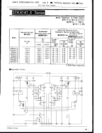 Datasheet STK4141X manufacturer Sanyo