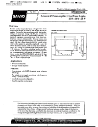 Datasheet STK4199MK2 manufacturer Sanyo