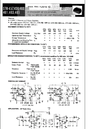 Datasheet STK461 manufacturer Sanyo