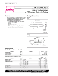 Datasheet SVC201SPA manufacturer Sanyo