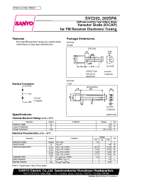 Datasheet SVC202 manufacturer Sanyo