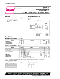 Datasheet SVC346 manufacturer Sanyo