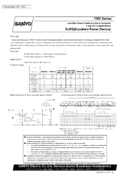 Datasheet TND012NM manufacturer Sanyo