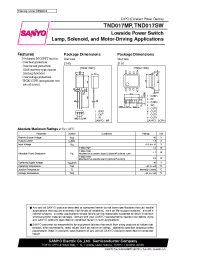 Datasheet TND017MP manufacturer Sanyo