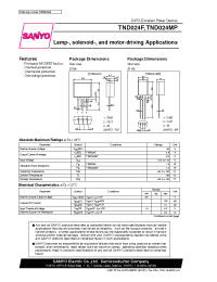 Datasheet TND025F manufacturer Sanyo