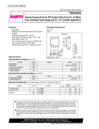 Datasheet TND302S manufacturer Sanyo