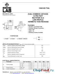 Datasheet 1N5819D-T39L manufacturer SemeLAB