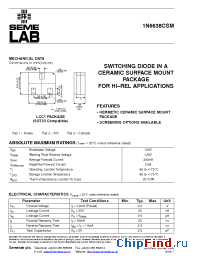 Datasheet 1N6638CSM manufacturer SemeLAB