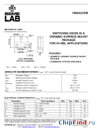 Datasheet 1N6642CSM manufacturer SemeLAB