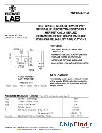 Datasheet 2N2894ACSM manufacturer SemeLAB