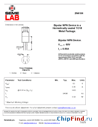 Datasheet 2N4104 manufacturer SemeLAB