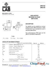 Datasheet 2N5154 manufacturer SemeLAB