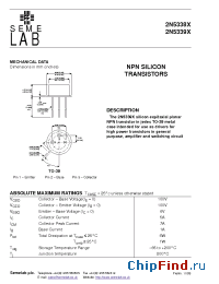 Datasheet 2N5338X manufacturer SemeLAB