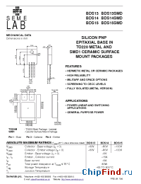 Datasheet BDS13SMD manufacturer SemeLAB