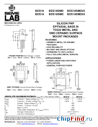 Datasheet BDS18CECC manufacturer SemeLAB