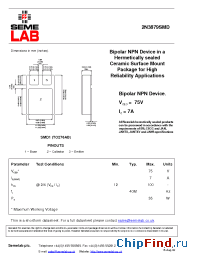 Datasheet BFX34SMD manufacturer SemeLAB