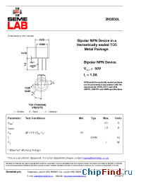 Datasheet BFY50L manufacturer SemeLAB