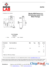Datasheet BUP46 manufacturer SemeLAB