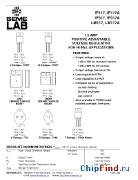 Datasheet IP117AHVG-BSS2 manufacturer SemeLAB