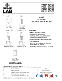 Datasheet IP123 manufacturer SemeLAB