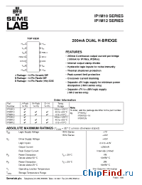 Datasheet IP1M10J manufacturer SemeLAB