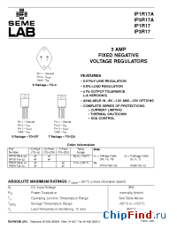 Datasheet IP1R17 manufacturer SemeLAB