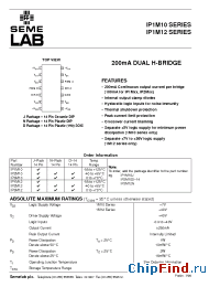 Datasheet IP2M12D manufacturer SemeLAB