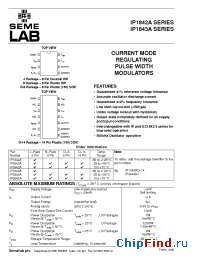 Datasheet IP3842AD-8 manufacturer SemeLAB