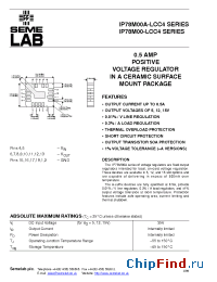 Datasheet IP78M05A-LCC4 manufacturer SemeLAB