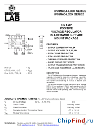 Datasheet IP78M05LCC4-8QR-B manufacturer SemeLAB