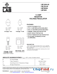 Datasheet LM120R-05 manufacturer SemeLAB