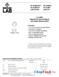 Datasheet LM137MAH-8QR-B manufacturer SemeLAB