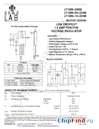 Datasheet LT1086-05-220M производства SemeLAB