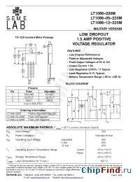 Datasheet LT1086-220M manufacturer SemeLAB