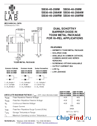 Datasheet SB30-40-258M manufacturer SemeLAB
