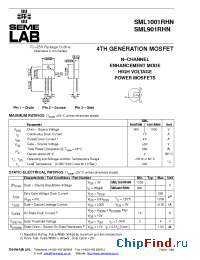 Datasheet SML1001RHN manufacturer SemeLAB
