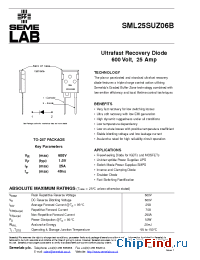 Datasheet SML25SUZ06B manufacturer SemeLAB