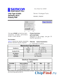 Datasheet 2C4261 manufacturer Semicoa