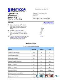 Datasheet 2N3737 manufacturer Semicoa